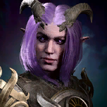 Nocturne portrait in Baldur's Gate 3