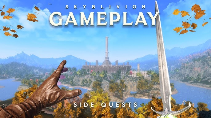 Skyblivion combat gameplay screenshot