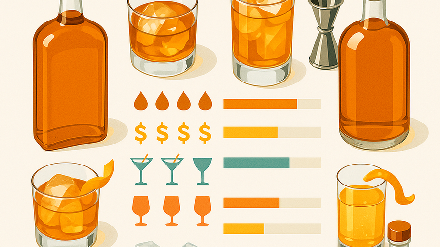 Comparison table of underrated bourbon bottles for a summer home bar, with proof, price, and best drink use