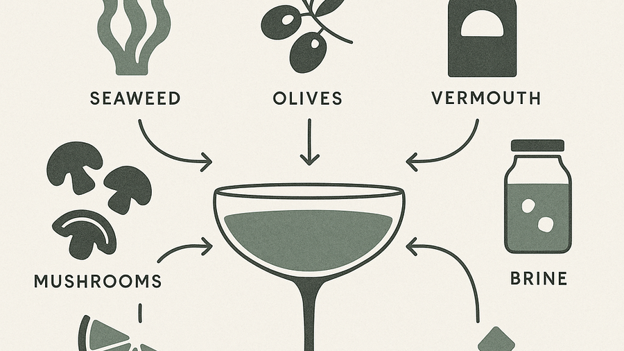 Umami-forward seaweed cocktails showing why savory cocktail flavors are sticking around